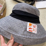Boho Bucket Hat - Old Money Cotton Linen Sun Hat