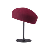 Boho Beret Hat - British Wool Felt Painter Hat