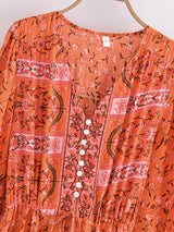 Boho Maxi Gown – “Vacation in Pink” Flowy Dress for Women