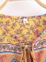 Bohemian Maxi Gown – “Desert Heirloom” Floral Long Sleeve Bohemian Gown