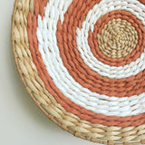 Boho Wall Decor - Handcrafted Rattan Grass Weaving - Moroccan Style