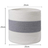 Cotton Flax Woven Storage Basket - Versatile Home Decor
