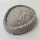 Boho Pillbox Hat - Summer Straw Fascinator Beret Hat