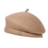 Boho Pillbox Hat - Classic Wool Felt Beret Hat