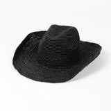 Boho Cowboy Hat - Handmade Raffia Crochet Beach Hat