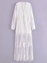 Maxi Dress - Boho Dress - Sundress - Lace Dress - White Aitana