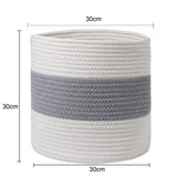 Cotton Flax Woven Storage Basket - Versatile Home Decor