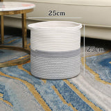 Cotton Flax Woven Storage Basket - Versatile Home Decor