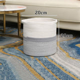 Cotton Flax Woven Storage Basket - Versatile Home Decor