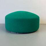 Boho Pillbox Hat - Vintage Wool Felt Fascinator Hat