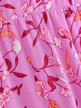 Boho Maxi Gown – “Vacation in Pink” Flowy Dress for Women