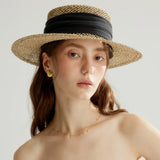 Boho Sun Beach Hat - Natural Hollow Woven Straw Hat for Women