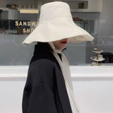 Boho Sun Beach Hat - Foldable Cotton Linen Travel Hat