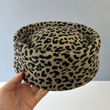 Boho Pillbox Hat - Vintage Wool Felt Fascinator Hat