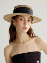 Boho Sun Beach Hat - Natural Hollow Woven Straw Hat for Women