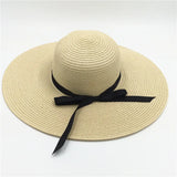 Boho Sun Beach Hat - Foldable Wide Brim Floppy Beach Hat