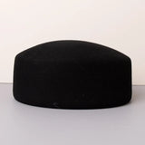 Boho Pillbox Hat - Vintage Wool Felt Fascinator Hat