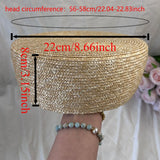 Boho Pillbox Hat - French Handwoven Straw Beret Hat