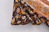 Summer Women Floral Print  Wrap V-neck Beach Wrap Bohemian Mini Dress Kaftan Ladies Short Sleeve Sexy Boho Dresses Vestidos