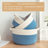 Cat Ear Shape Storage Basket - Cotton Woven Organizer - Home Decor