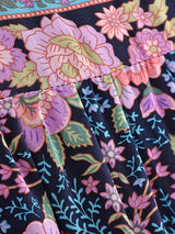 Boho Blouse – “Wild Petal” – Boho Floral Tunic Tops in Purple