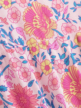 Boho Maxi Dress – “Wild Floral in Pink” Flowy Sundress for Women