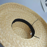 Boho Sun Beach Hat - Wheat Straw Lampshade Wedding Hat