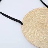 Boho Derby Hat - Straw Woven Disc Sun Hat