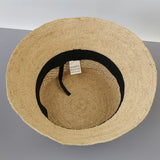 Boho Bucket Hat - Hollow Raffia Straw Summer Hat