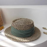 Boho Sun Beach Hat - French Salix Straw Beach Hat