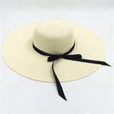 Boho Sun Beach Hat - Foldable Wide Brim Floppy Beach Hat