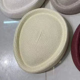 Boho Pillbox Hat - Summer Straw Fascinator Beret Hat