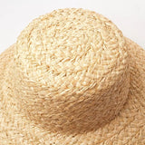 Boho Sun Beach Hat - Wide Brim Raffia Beach Hat with Ribbon