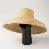 Boho Sun Beach Hat - Hepburn Wheat Straw Basin Hat