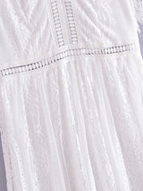 Maxi Dress - Boho Dress - Sundress - Lace Dress - White Altar