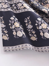 Boho Robe – “Flower Whisper” Bohemian Short Kimono Cover-Up for Beach or Lounge