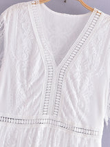 Maxi Dress - Boho Dress - Sundress - Lace Dress - White Altar