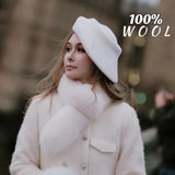 Boho Pillbox Hat - Vintage Wool Felt Boat Hat