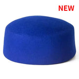 Boho Pillbox Hat - Vintage Wool Felt Fascinator Hat