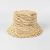 Boho Bucket Hat - Handmade Raffia Wide Brim Beach Hat