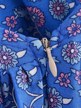 Boho Mini Dress – Luna Floral Tie-Strap Summer Dress for Women (Green, Red, Blue)