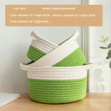 Cat Ear Shape Storage Basket - Cotton Woven Organizer - Home Decor