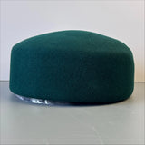 Boho Pillbox Hat - Vintage Wool Felt Fascinator Hat