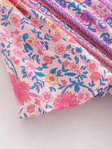 Boho Maxi Dress – “Wild Floral in Pink” Flowy Sundress for Women