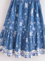 Bohemian Mini Dress – “Boho Bloom” Floral Print V-Neck Tie-Waist Mini Dress