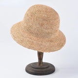 Boho Bucket Hat - Handmade Raffia Crochet Beach Hat