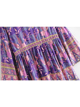 Boho Maxi Dress – “Savanna in Purple” Flowy Gown for Women