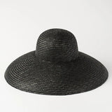 Boho Sun Beach Hat - Hepburn Wheat Straw Basin Hat