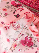 Meadow Serenade floral mini dress product view and detail