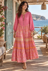 Gown Dress, Boho Maxi Dress, Loose Dress, Alyssa kamal — AI-generated editorial model image